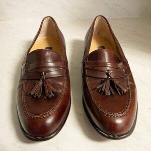 Bally Brown Leather Loafers with Tassels